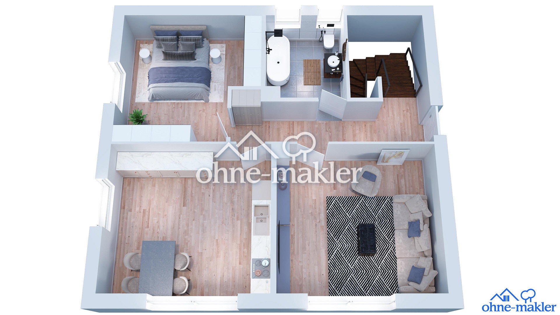Attenkirchen charmante 2-Zi-Wohnung mit Garten, 85395 Attenkirchen
