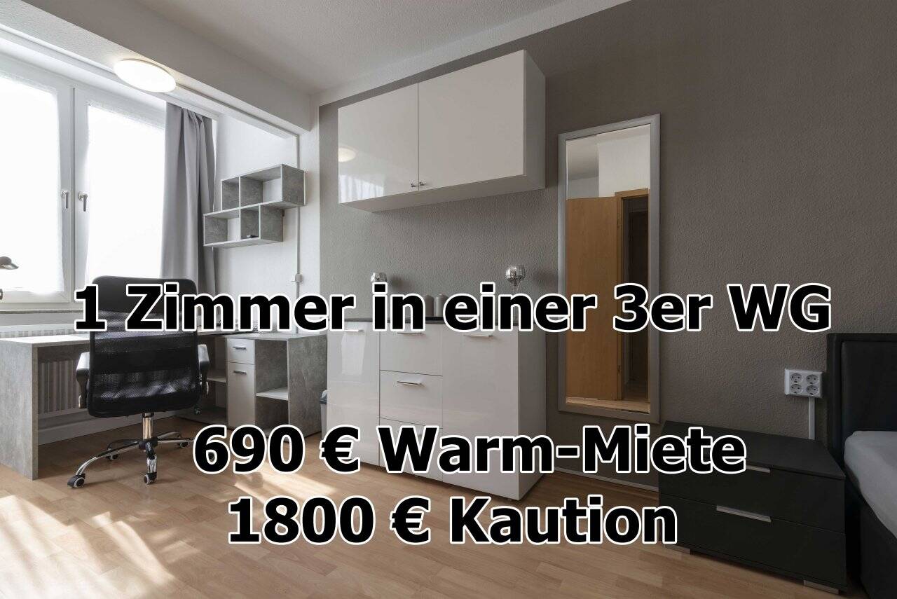 WG Zimmer in Pforzheim Zentrum in möbelierter 3er WG – 550 Meter vom HBF Pforzheim, 75172 Pforzheim (Brötzingen Innenstadt Südweststadt Weststadt)