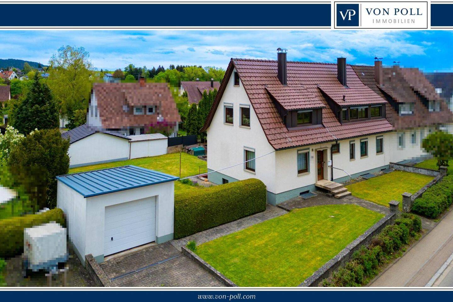 Großzügiges Wohnen: Doppelhaushälfte mit Wintergarten und weitläufigem Grundstück in Tuningen, 78609 Tuningen