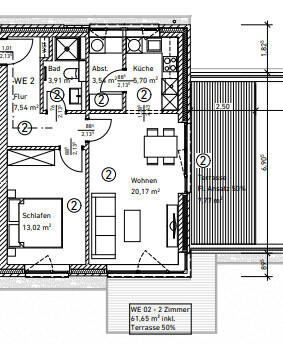 KfW-40-Neubau in Husum: Moderne Wohnung mit Terrasse/Balkon und Carport in zentraler Lage, 25813 Husum