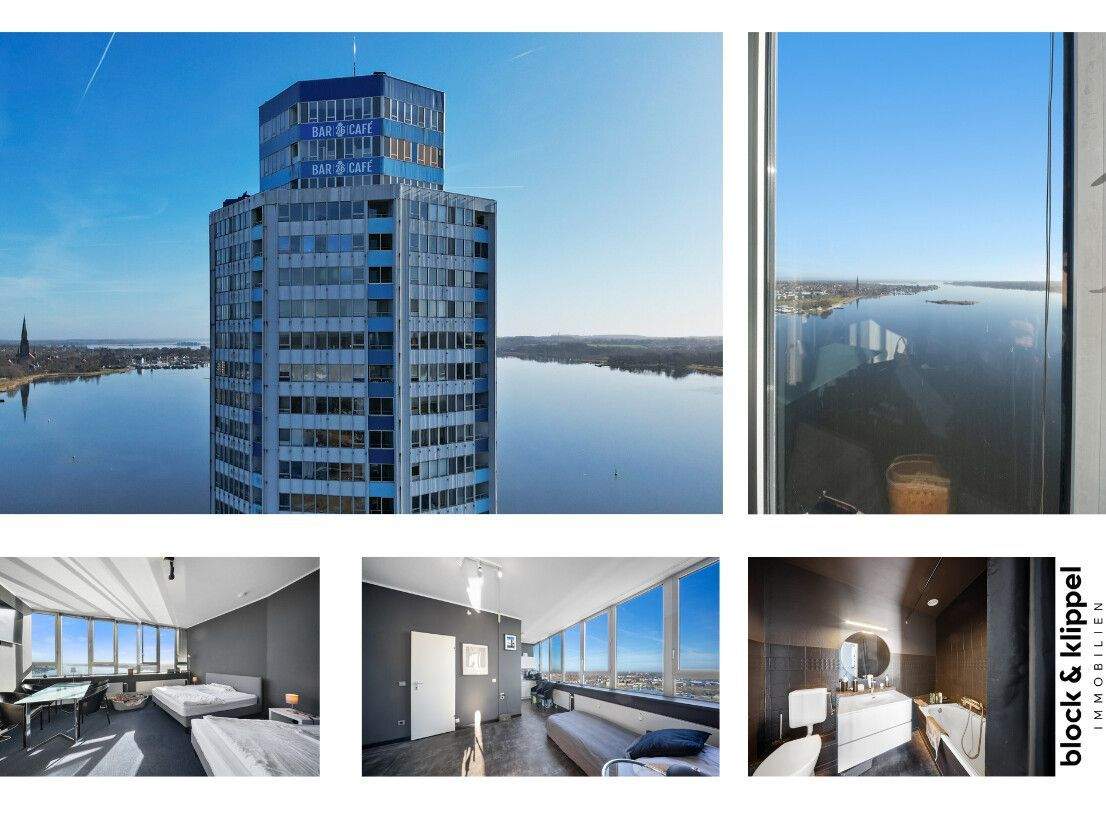 1,5-Zimmer-Apartment im 27. Stock mit direktem Blick auf den Schleswiger Hafen, 24837 Schuby