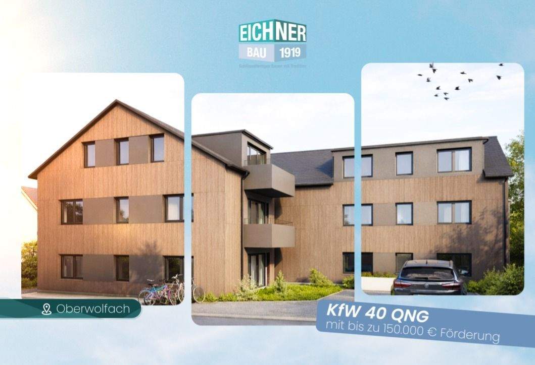 QNG-zertifizierte 2-Zimmer-Wohnung, 77709 Oberwolfach