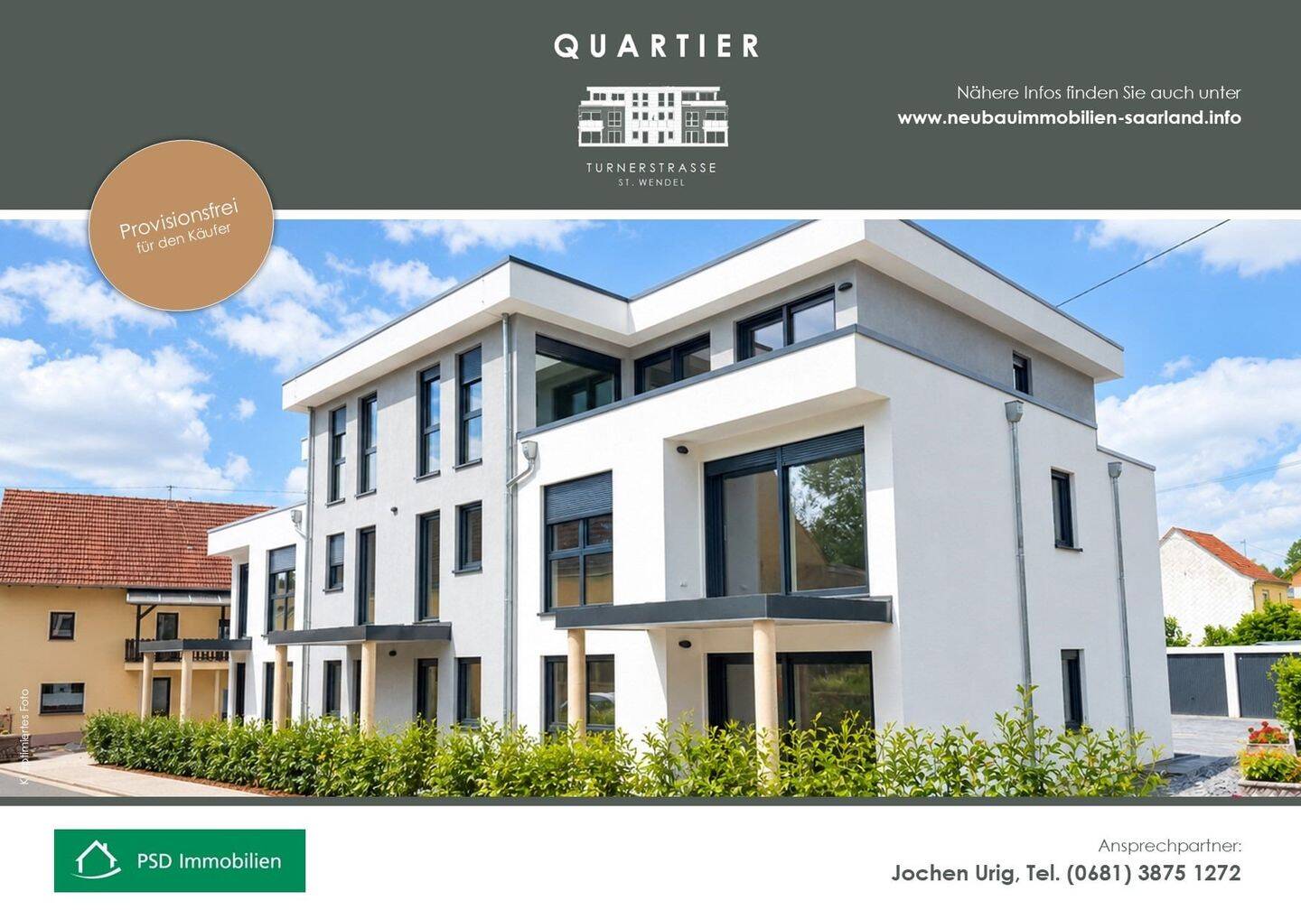 **** QUARTIER TURNERSTRAßE **** Modernes Wohnen in ruhiger Lage von St. Wendel, 66606 St. Wendel