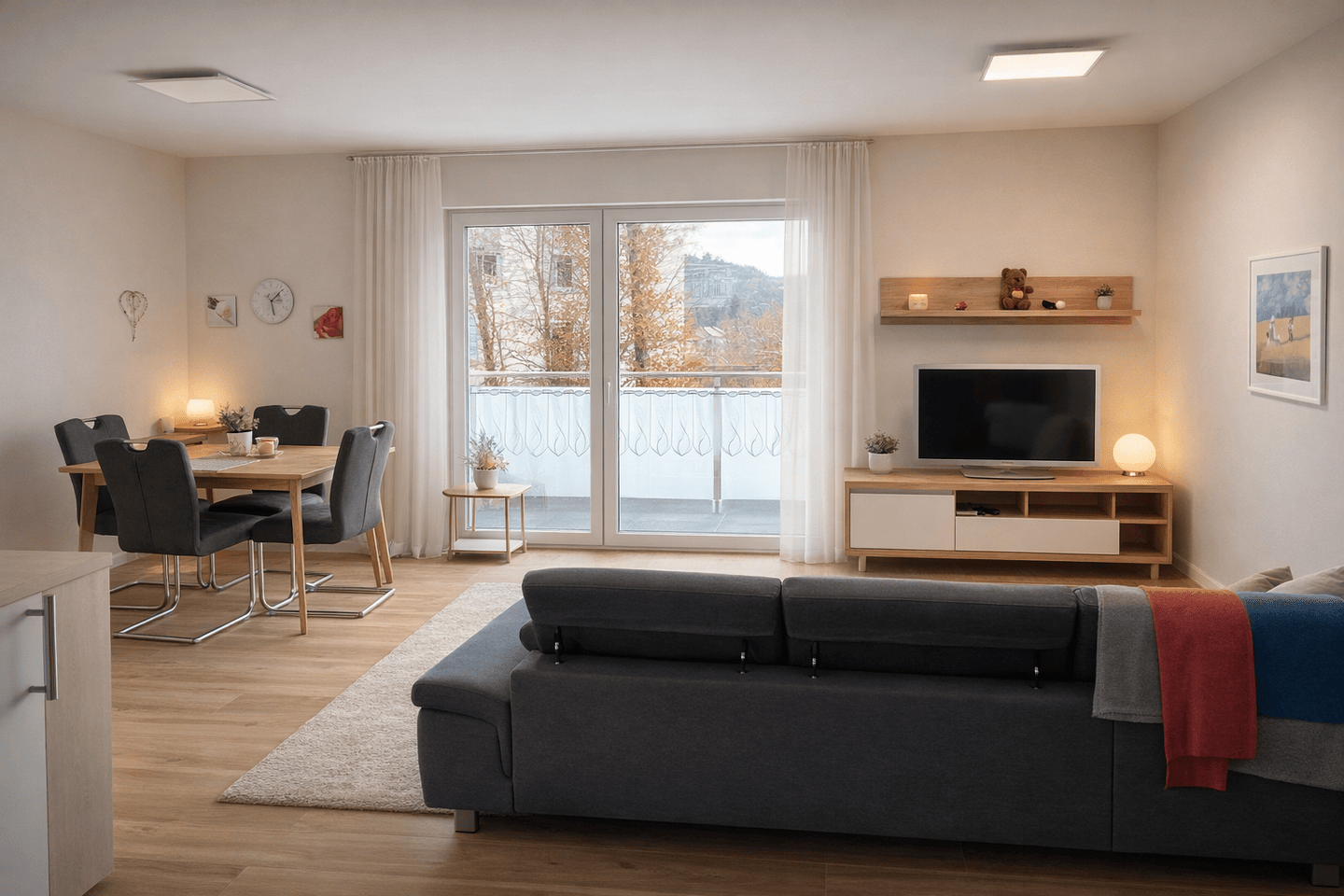 Wohnen im Rosenviertel – moderne 3-Zimmer Wohnung mit Balkon & TG, 97688 Bad Kissingen