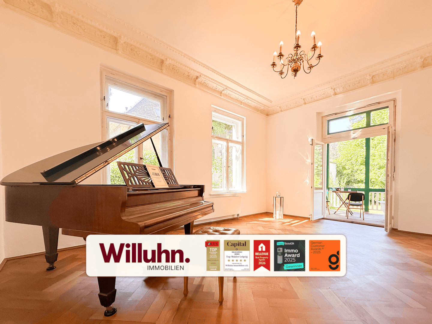 *ab sofort mieten* Gründerzeitvilla I 7 Zimmer I 308 m² Wohnfläche I 2.020 m² Garten I 2 Stellplätze, 4416 Markkleeberg