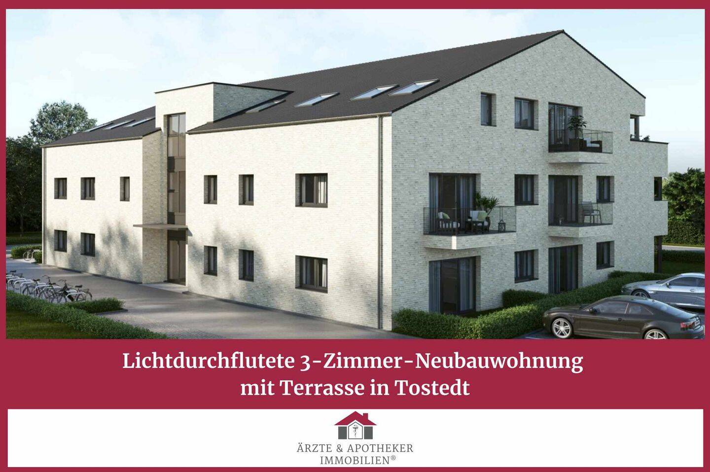 Lichtdurchflutete 4-Zimmer-Neubauwohnung mit Terrasse in Tostedt, 21255 Dohren