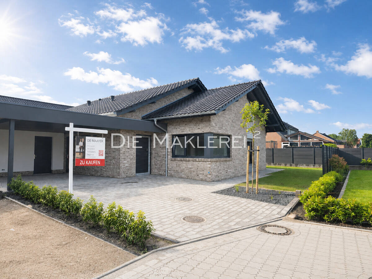 Mitten ins Herz – bezugsfertiger Neubau-Bungalow erwartet Sie in Herzlake., 49770 Dohren