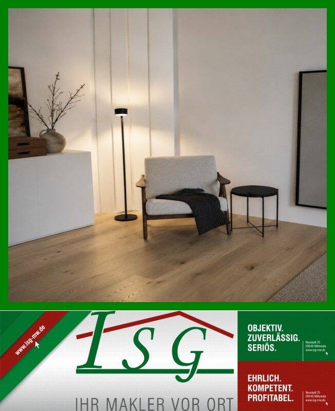ERSTBEZUG NACH SANIERUNG – Design-WG direkt auf dem Campus Noch 2 Zimmer für 549,- Euro Pauschalmiete| Möbliert, 9648 Altmittweida