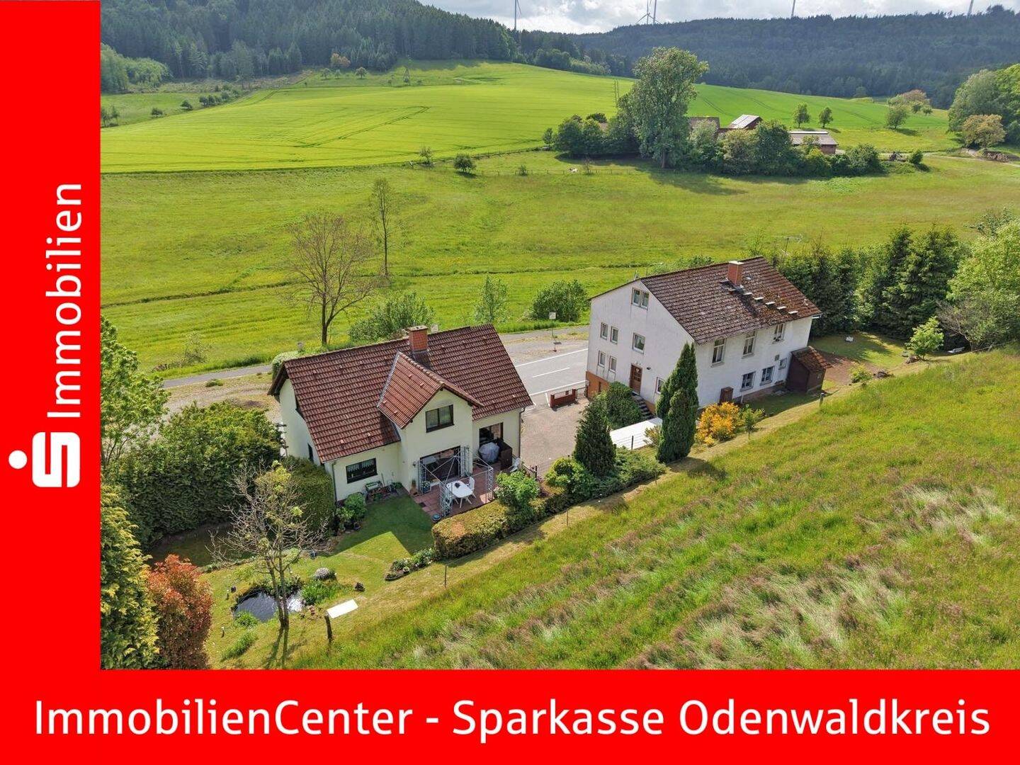 Viel Platz für große Familien, Tierhaltung und vieles mehr! Zwei Häuser, Wiese, Parkplatz, 64756 Mossautal