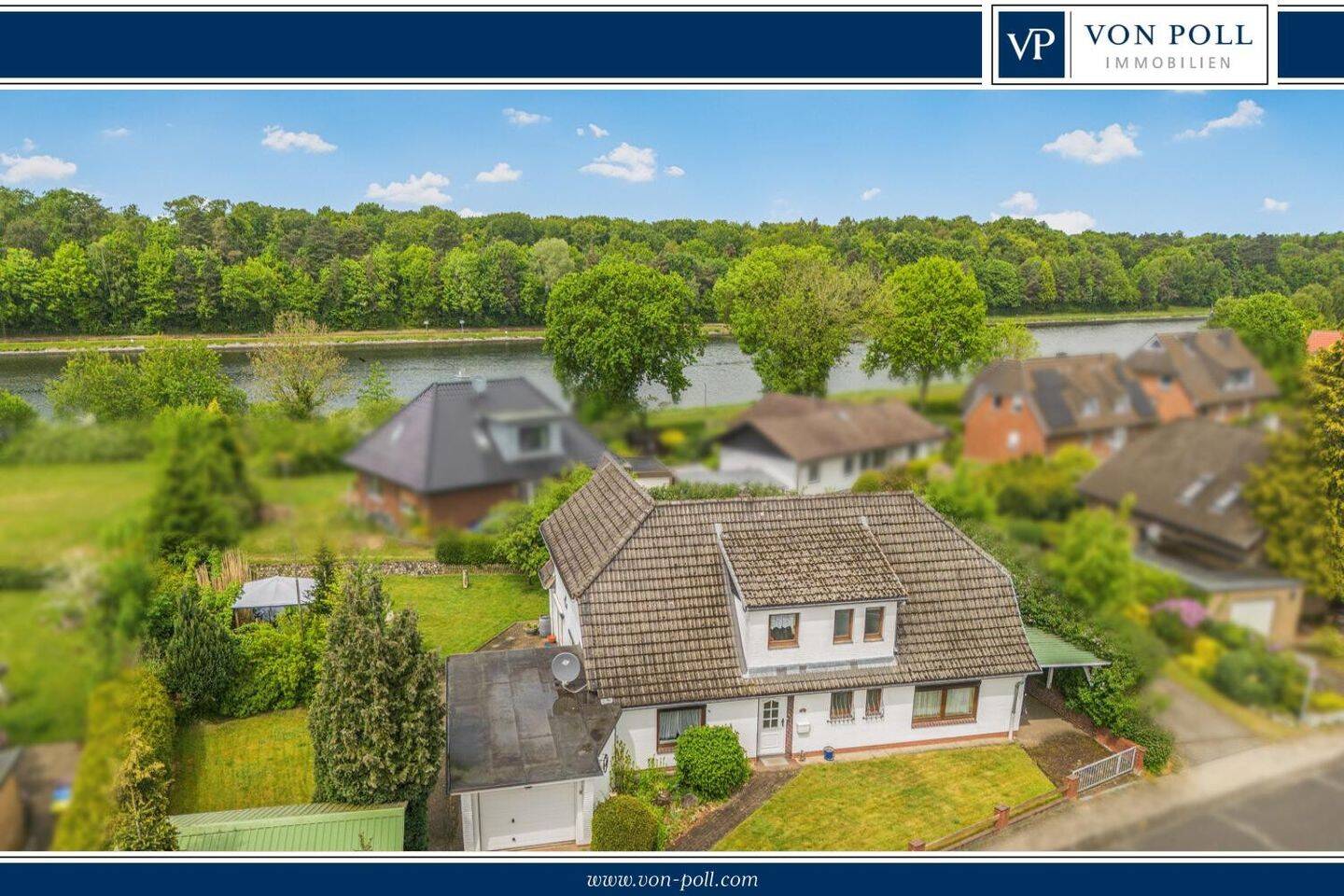 Wohnen mit Schiffsverkehr: Charmantes Einfamilienhaus mit Einliegerwohnung am Nord-Ostsee-Kanal, 24784 Westerrönfeld