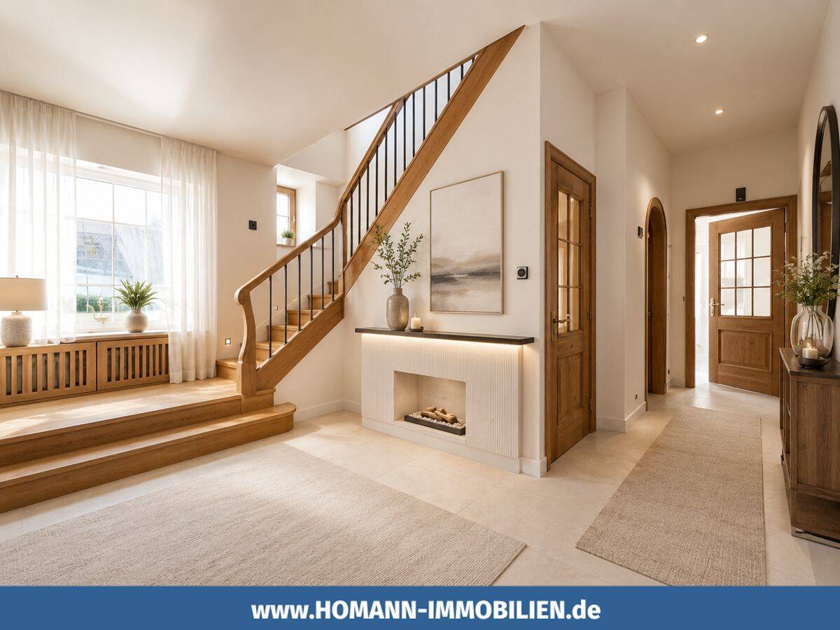 Großzügiges Einfamilienhaus mit hohen Decken, großem Grundstück und Entwicklungspotenzial in Metelen, 48629 Metelen
