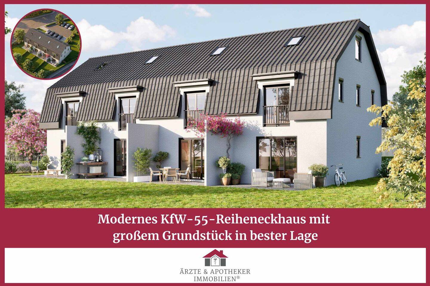 Modernes KfW-55-Reiheneckhaus mit großem Grundstück in bester Lage, 24558 Henstedt-Ulzburg