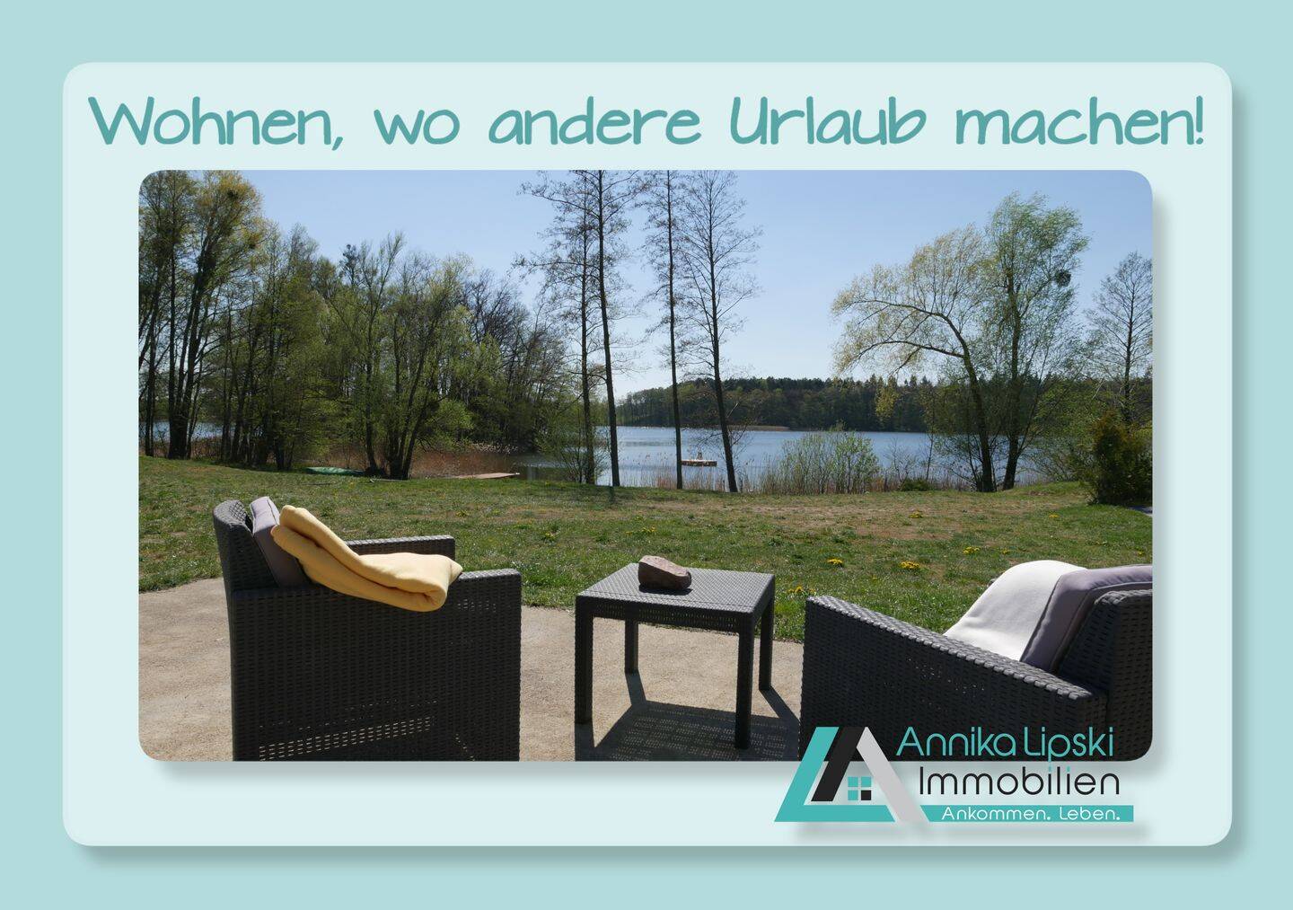 Uckermark – Der Stiernsee direkt vor der Tür – wohnen, wo andere Urlaub machen!
