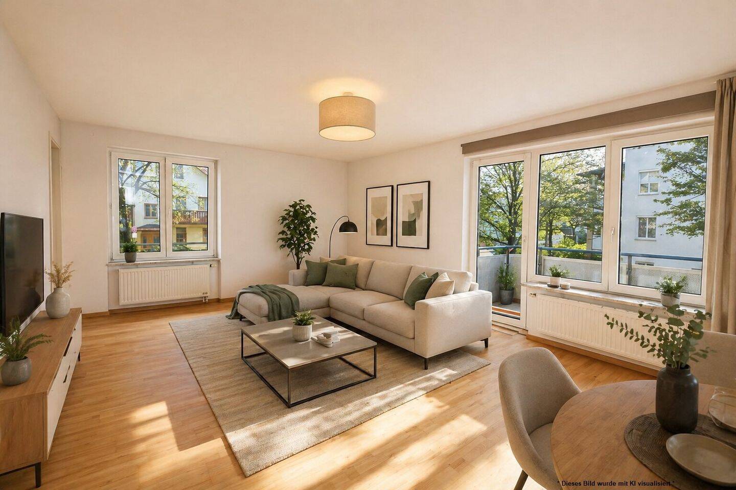 AIGNER – Erbpacht: gemütliche und helle 2-Zi. Wohnung mit Westbalkon in ruhiger Lage, 81375 München (Hadern)