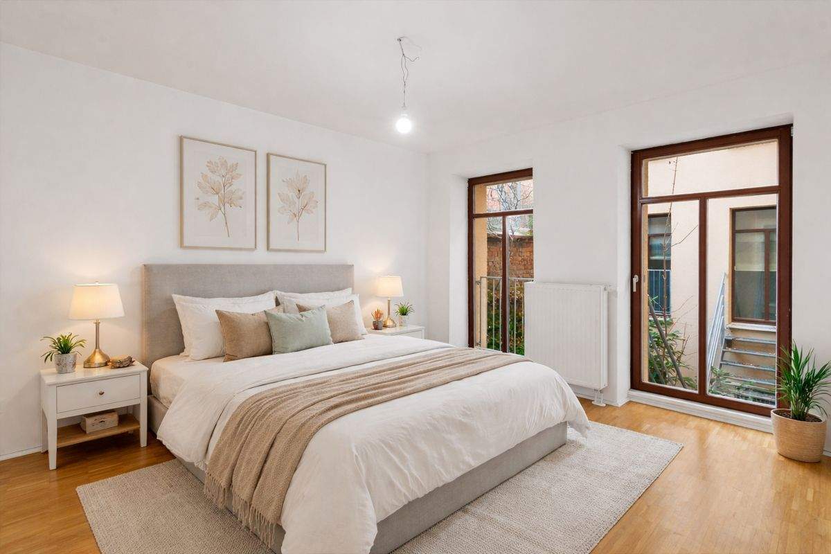 Stilvolle Eigentumswohnung mit Balkon im ruhigen Hinterhaus des Paulusviertels, 6108 Halle (Saale) (Altstadt Giebichenstein Innenstadt Paulusviertel Saaleaue)