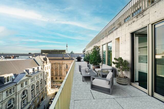 Architektonisches Statement mit großzügiger Terrasse – Upper Eastside Berlin, 10117 Berlin (Mitte)