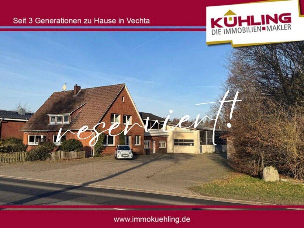 Mehr als nur Wohnen! Großzügiges Wohnhaus mit Halle und viel Raum für Fahrzeuge, Arbeit oder Hobbies!, 49424 Goldenstedt