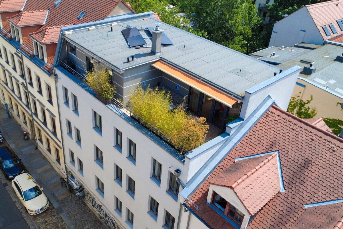 Exklusive Penthouse-Maisonette mit hochwertiger Ausstattung mitten im Szeneviertel!, 1099 Dresden