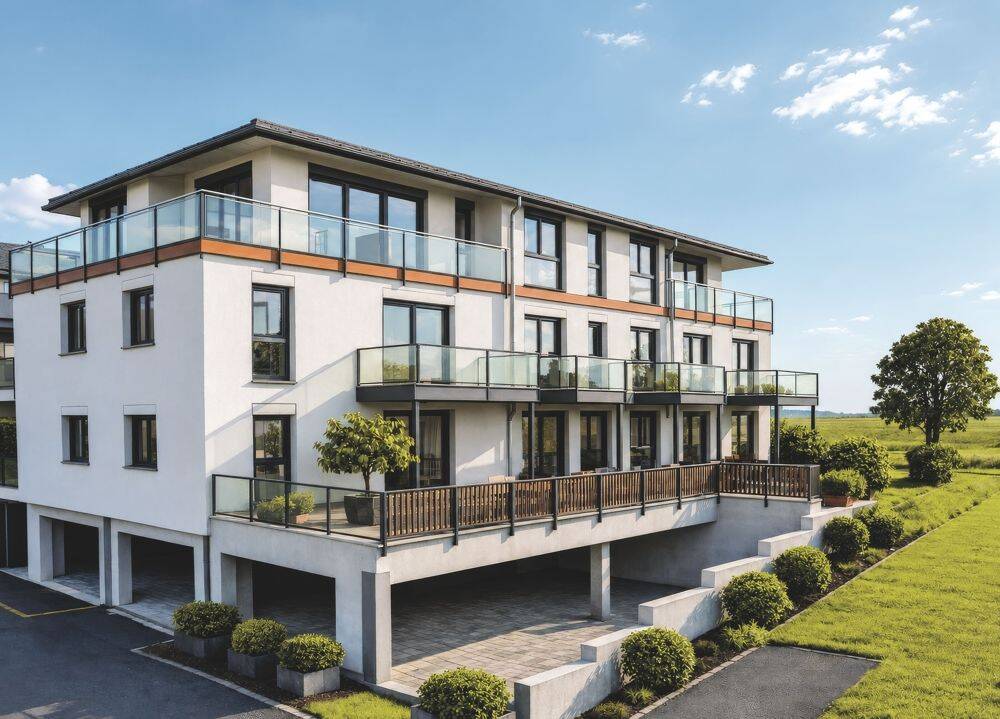 Exklusive 126 m² große Penthouse-Wohnung mit  Dachterrasse im KfW-40-QNG Neubau, 92249 Vilseck