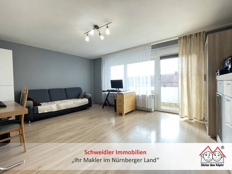 Gut gelegen, klar geschnitten: Schöne 2-Zimmer-Wohnung mit Balkon in Fürth