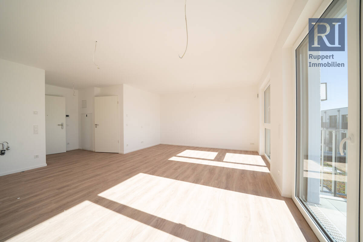 Erstbezug: Lichtdurchflutete 1-Zimmer-Wohnung mit Balkon, 63811 Stockstadt a. Main