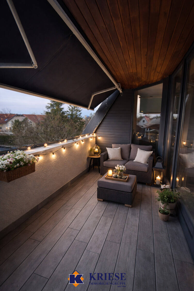 PROVISIONSFREI – CITYGOLD-LIVING – Exklusive 3-Zimmerdachgeschosswohnung mit privatem Treppenhaus, 82110 Germering