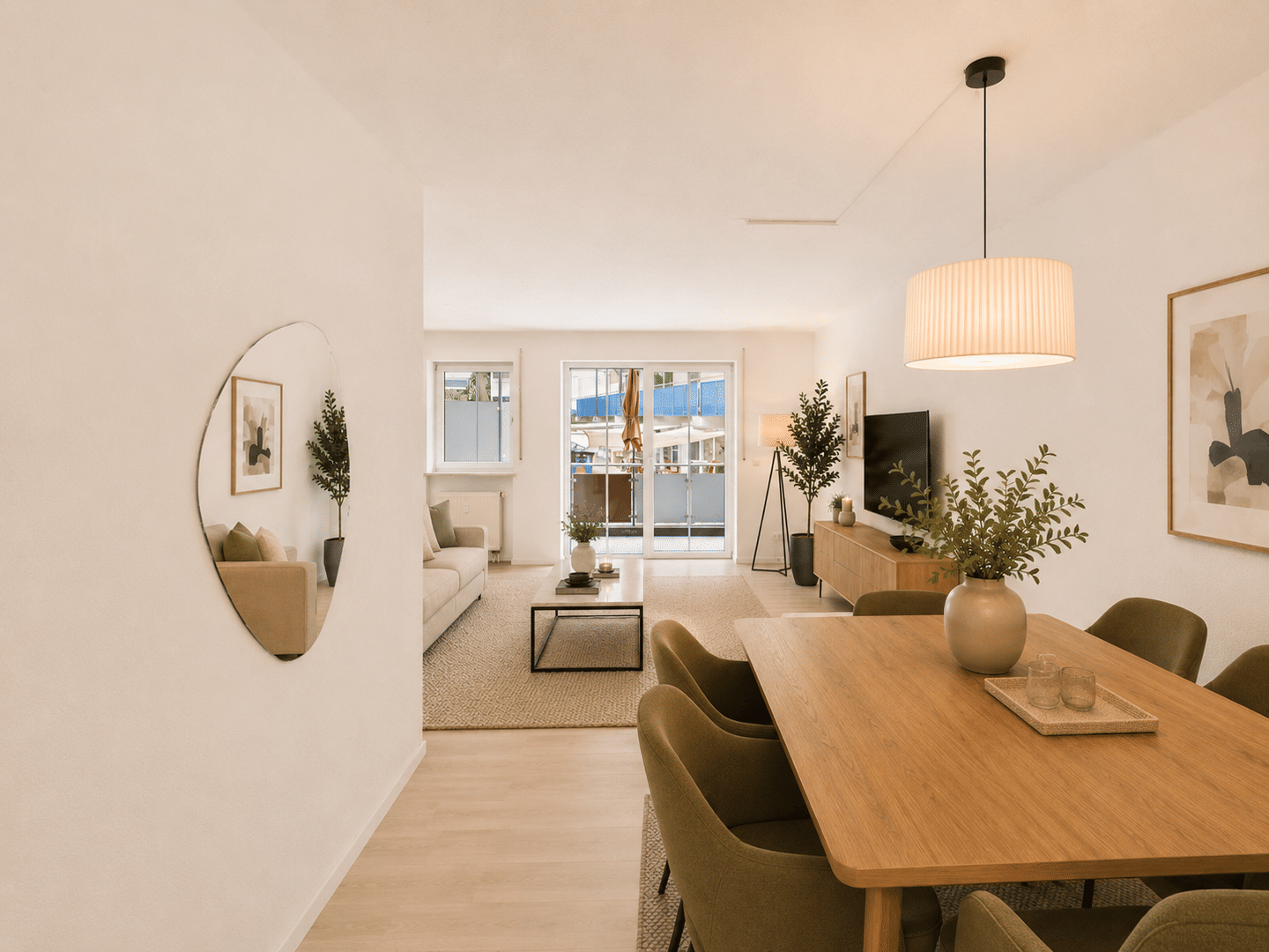 Gepflegte 3-Zimmer-Wohnung mit Balkon, 86477 Adelsried