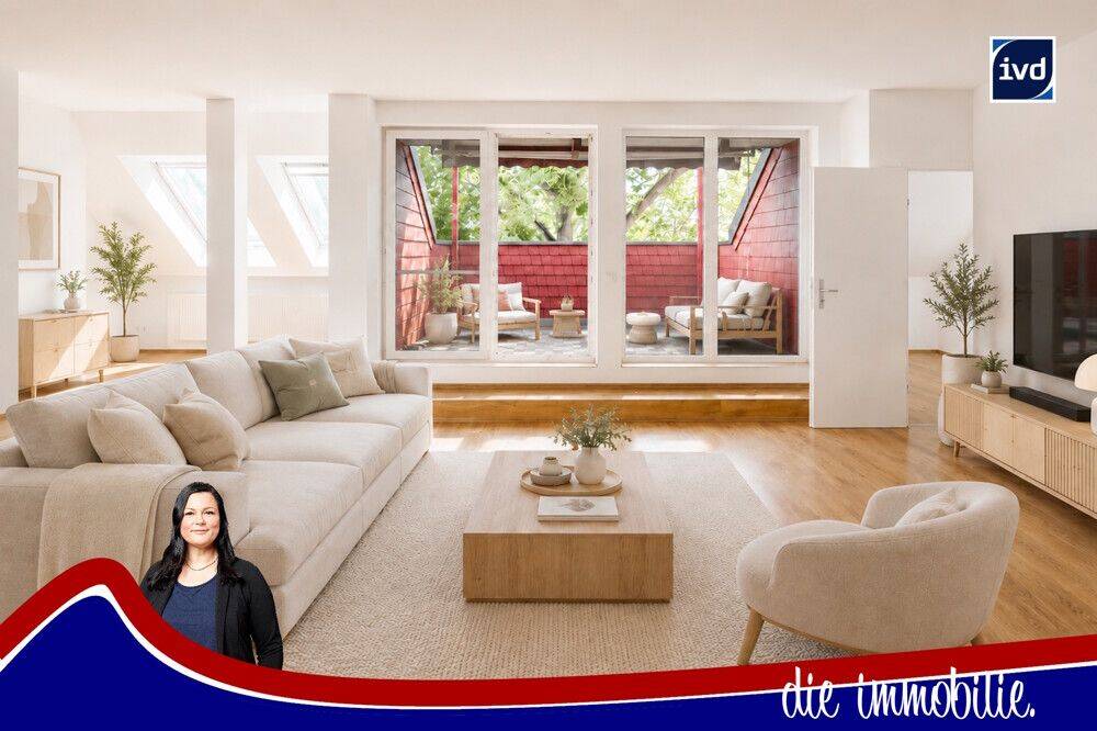 *** Wohnen mit besonderem Charakter – 3 Zimmer – EBK – Maisonette mit Balkon und Dachterrasse ***