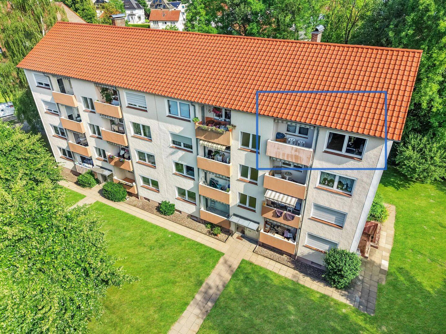 Helle Eigentumswohnung in ruhiger und zentraler Wohnlage, 32756 Detmold