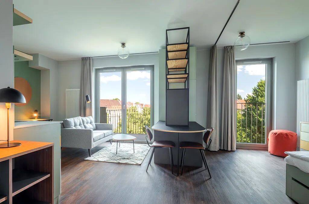Stilvolle 1-Zimmer-Wohnung mit Balkon zur unbefristeten Miete im RIX Neukölln, 12055 Berlin (Neukölln)