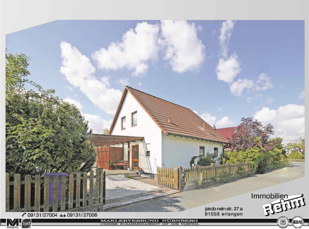 Freistehendes Einfamilienhaus, 91058 Erlangen (Bruck Eltersdorf Erlangen-Süd Sebaldussiedlung Tennenlohe)