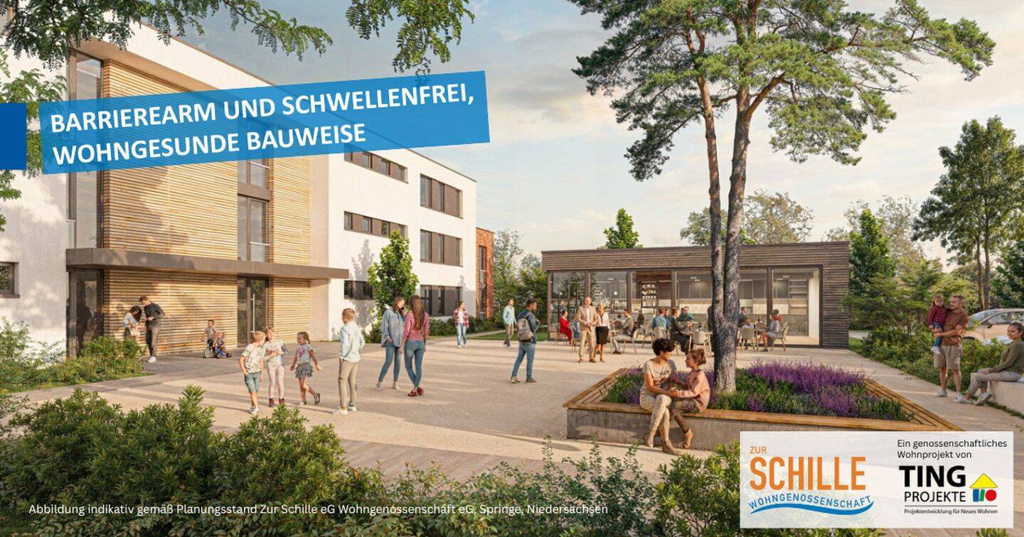 Suburban, naturnah leben: 2-Zi.-Whg in Bennigsen – Private Wohngenossenschaft, 31832 Springe