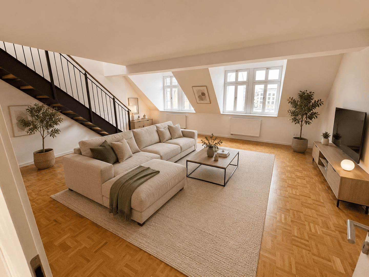 Preisreduzierung!!! Bezugsfrei | Stilvolle Maisonette-Wohnung | Loggia | 2 Bäder | Aufzug | Stellplatz – 4103 Leipzig – Bild 1 von 1
