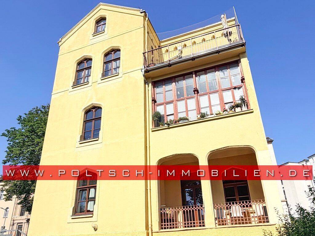 Großzügige Maisonette – 119 m² Grundfläche, Dachterrasse & Turmzimmer, nahe Zentrum, 7545 Gera (Bieblach Innenstadt Ostviertel Pforten Untermhaus)