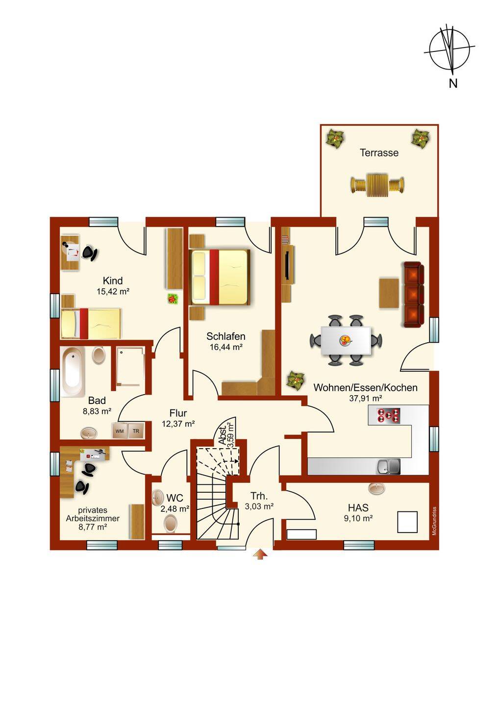 Schwanewede Metjensande Neubauwohnung mit Top Ausstattung, 28790 Schwanewede