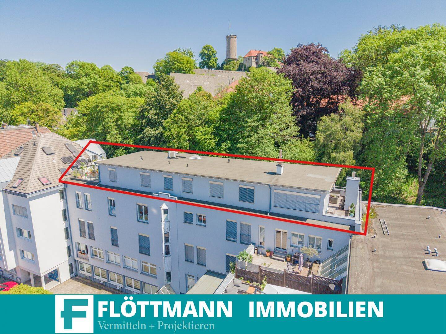 Penthouse in Bestlage mit unverbaubarem Blick auf die Sparrenburg!, 33602 Bielefeld (Innenstadt)