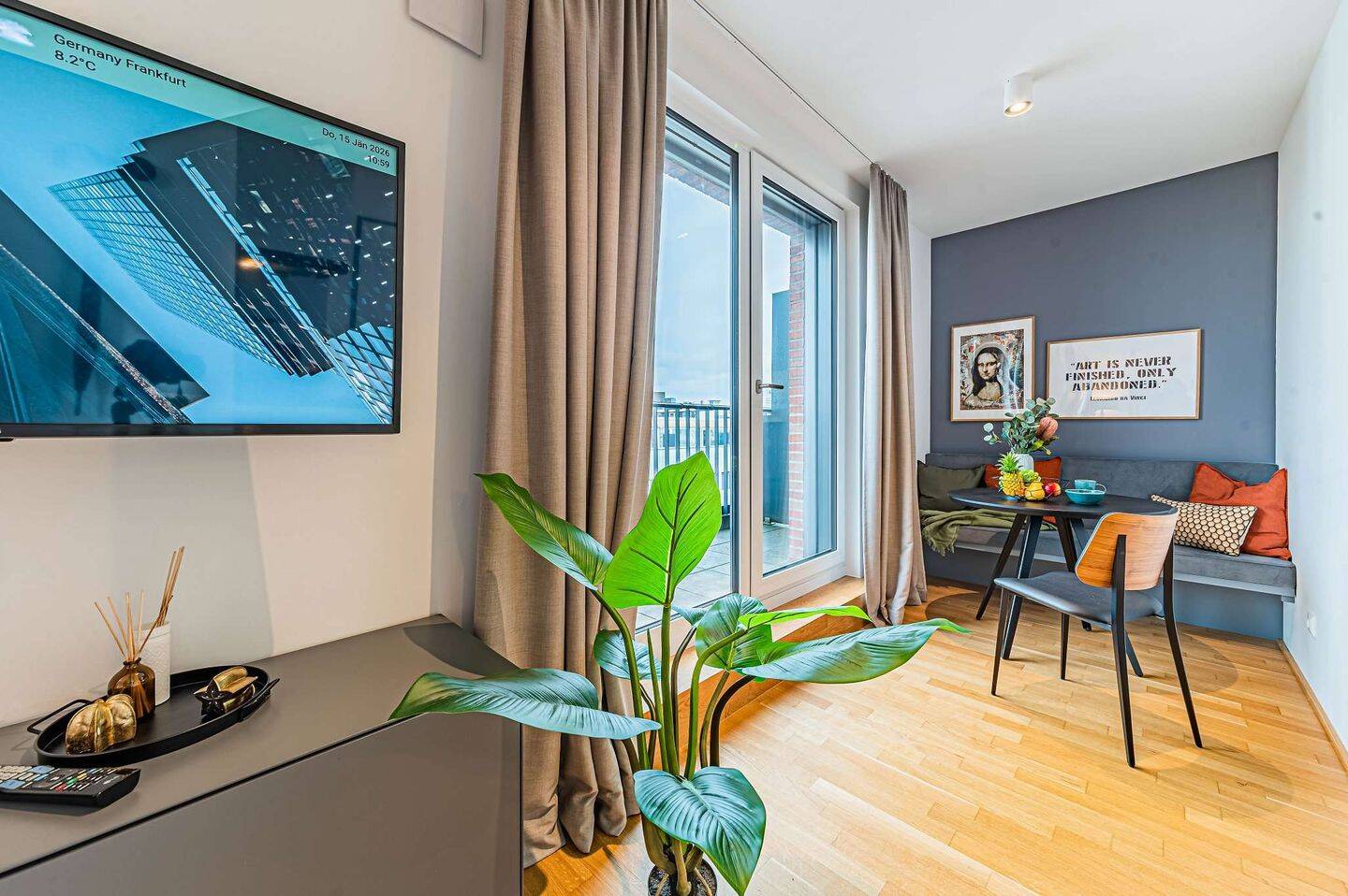 Möblierte Wohnung auf Zeit zu vermieten:, 60327 Frankfurt am Main (Gallus Gutleutviertel Westend-Süd)