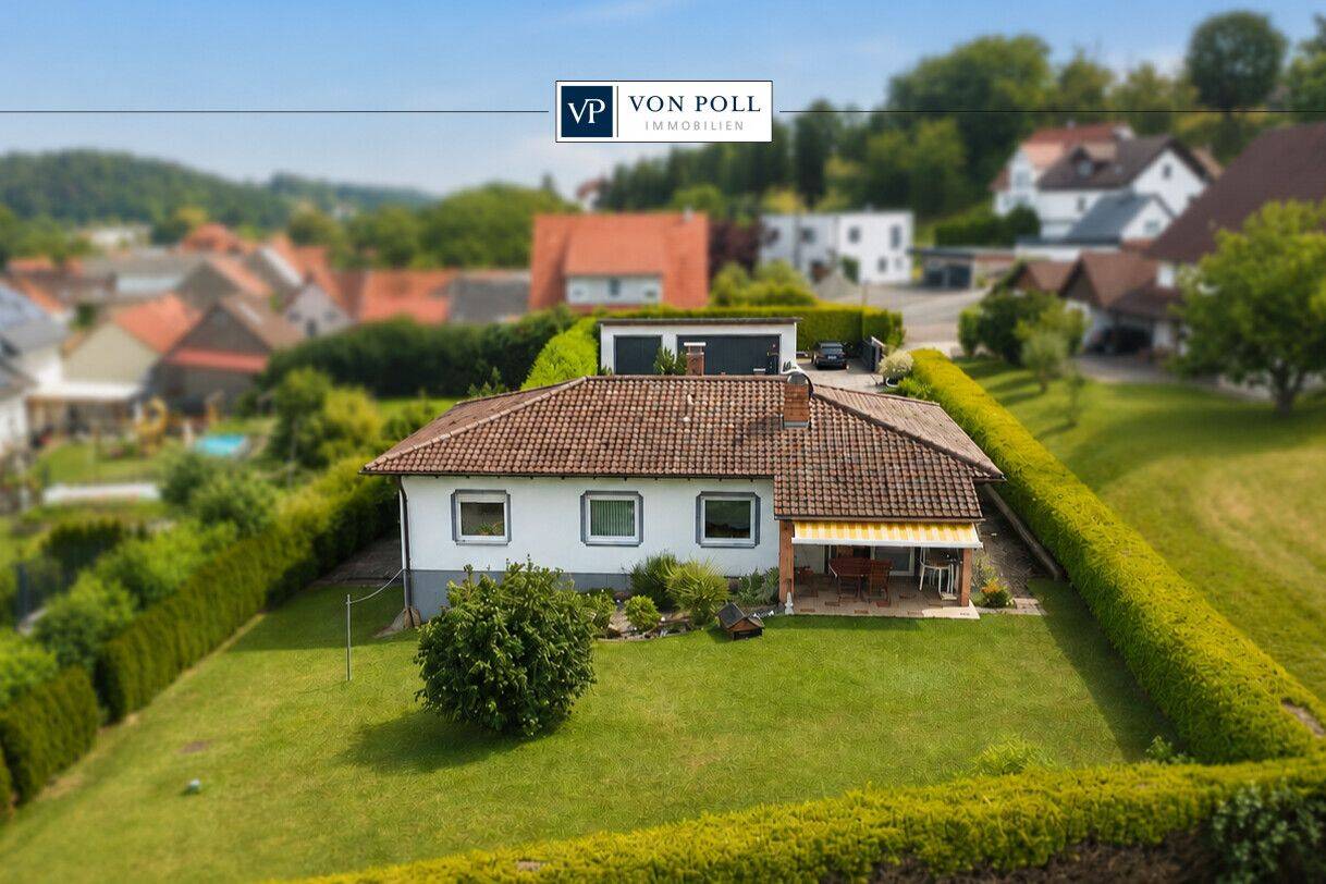 Bungalow mit großzügigem Grundstück und traumhaftem Blick, 97514 Oberaurach