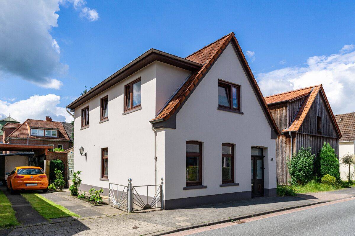 PURNHAGEN-IMMOBILIEN –  Freist. 1-Fam.-Haus mit Carport in ruhiger aber zentraler Lage von Vegesack!, 28757 Bremen (Aumund-Hammersbeck Fähr-Lobbendorf Schönebeck Sankt Magnus Vegesack)