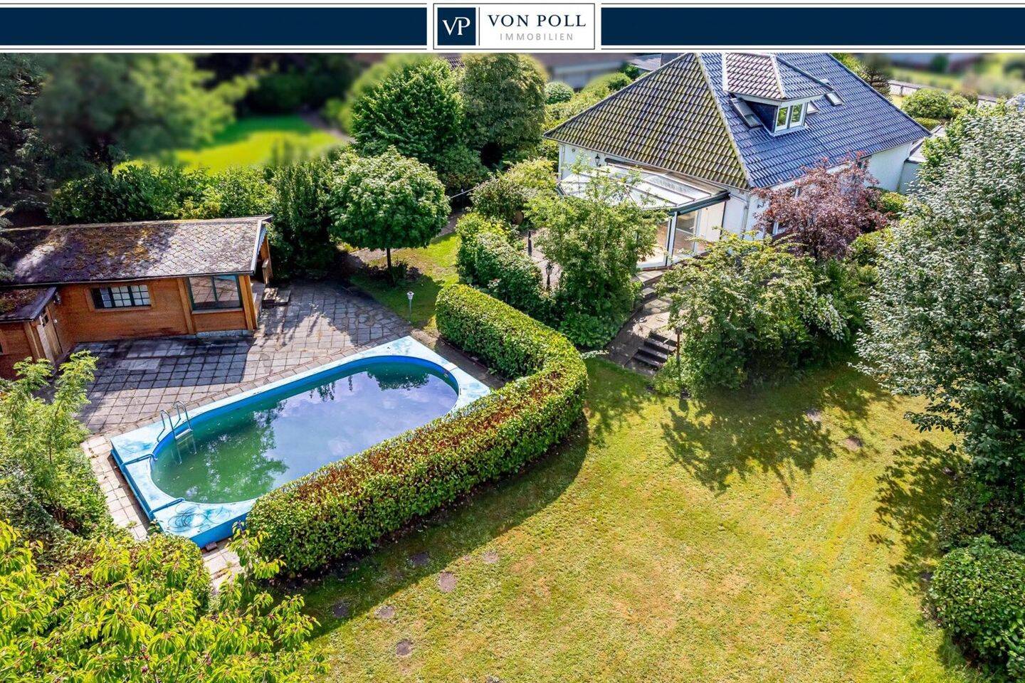 Wohnidylle mit Wintergarten, Pool, Sauna und traumhaftem Naturgrundstück, 25524 Bekmünde