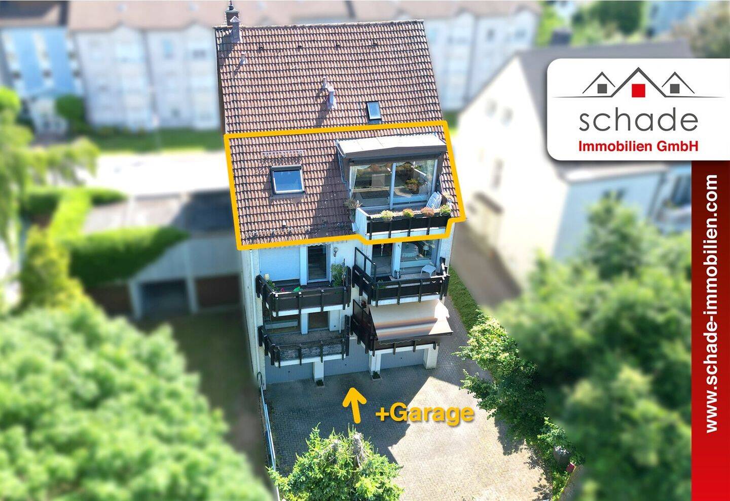 SCHADE IMMOBILIEN – Gemütliche 2 Zimmerwohnung mit Balkon, Weitblick und Garage zu verkaufen!, 58509 Lüdenscheid