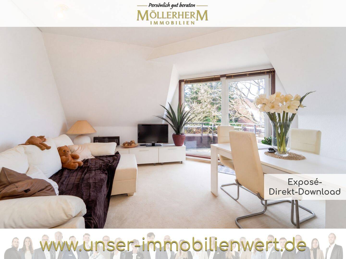 Gemütliche 2-Zimmer-Wohnung mit Loggia, TG-Stellplatz und grünem Ausblick, 22926 Ahrensburg