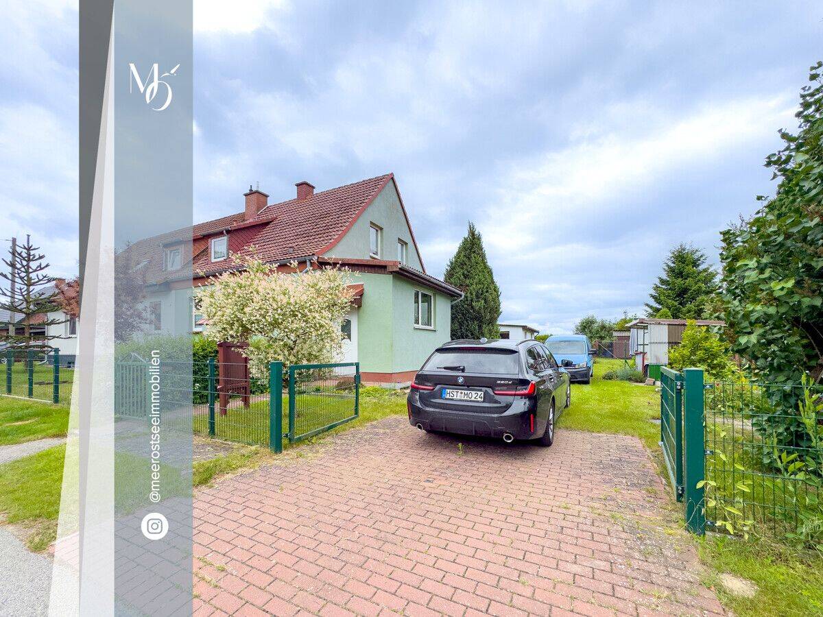 DHH ländlich gelegen bei Grimmen // 889 m² Grundstück plus 900 m² Pachtland // 4 Zimmer, 2 Bäder, 18461 Franzburg