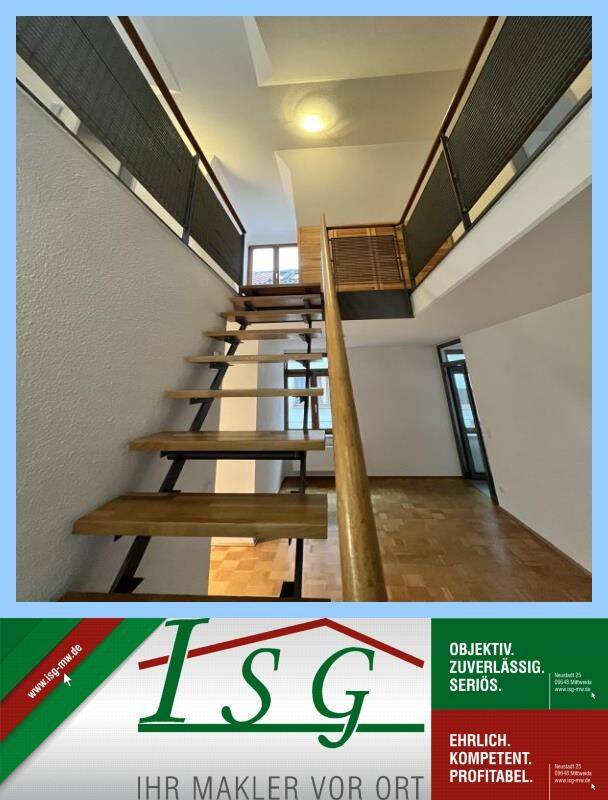 4-Raum Maisonette-Wohnung im Zentrum – Parkett – Aufzug – hochwertig saniert, 9648 Altmittweida