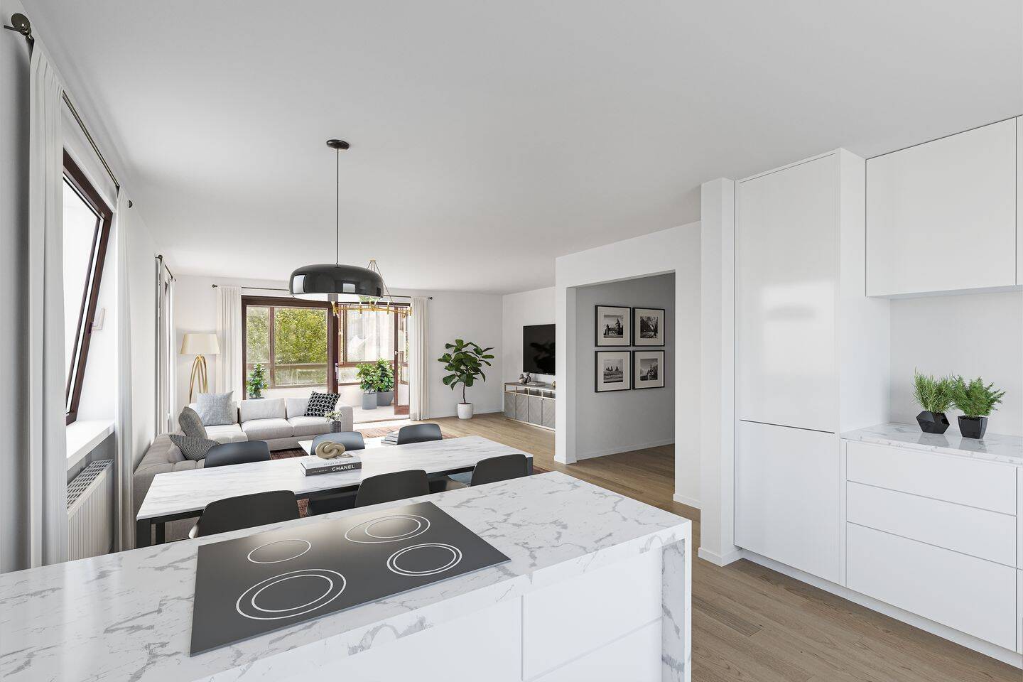 Saniert | Zentral | Ruhig – 4-Zimmer-Wohnung mit Wintergarten und Balkonen, 85221 Dachau