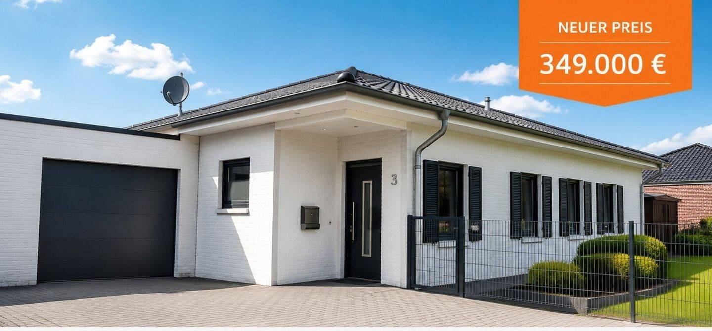 Bungalow in Seenähe ruhig, ebenerdig, modern & sofort bezugsfrei, 49770 Dohren