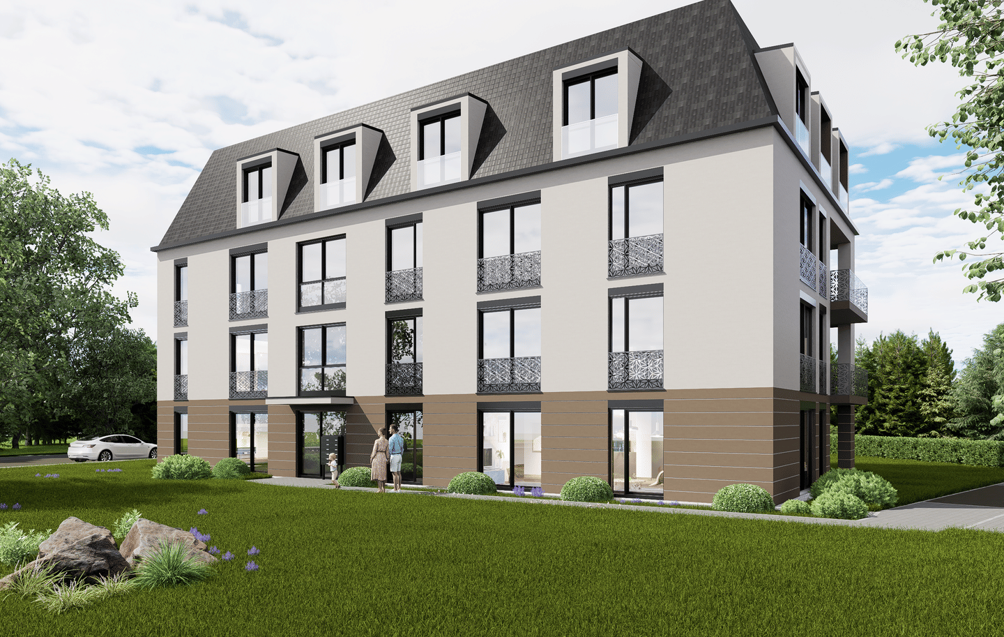 Neubauwohnanlage „le quartier ècole“ 2-Zimmer Dachgeschoss-Wohnung, 89250 Senden