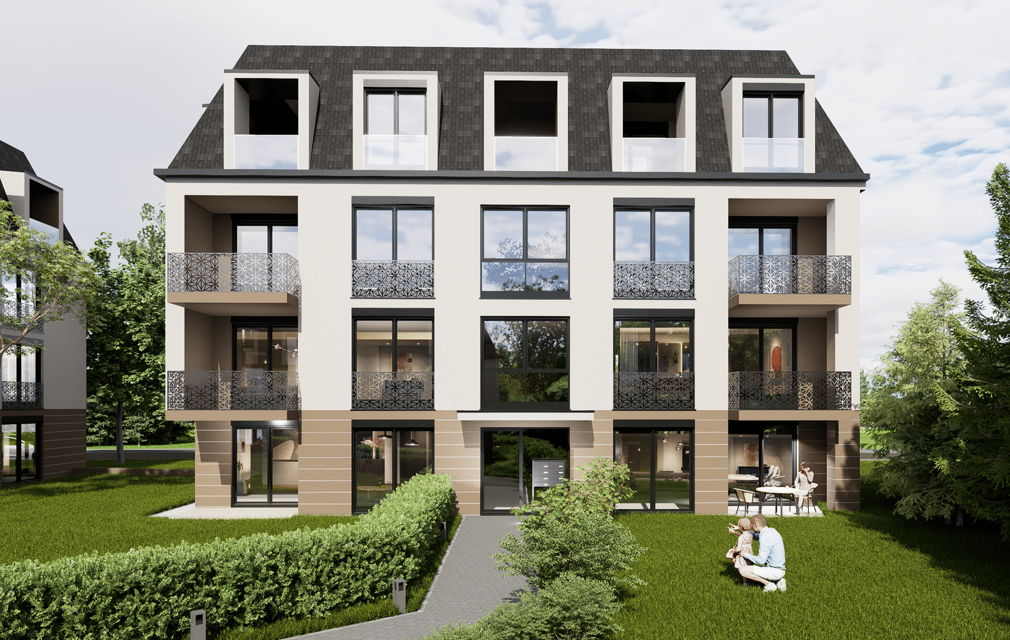 Neubauwohnanlage „le quartier ècole“ 3-Zimmer Wohnung mit Gartenanteil, 89250 Senden