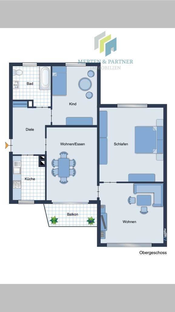 Schöne 4 Zimmerwohnung mit Stellplatz und Balkon, 42853 Remscheid (Innen Nord)