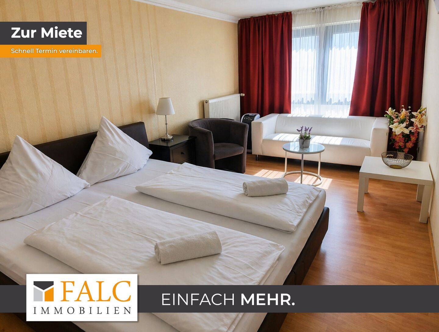 Bezugsfreie, voll möblierte Wohnung im Zentrum von Düsseldorf – All-Inclusive Miete